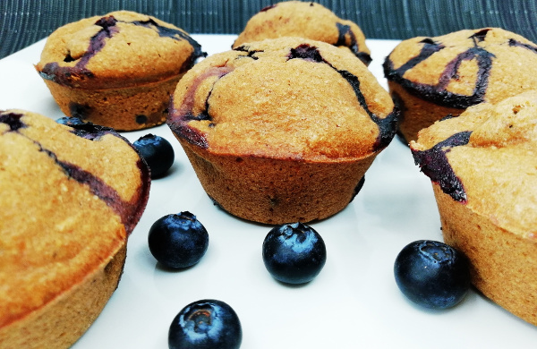 Muffins Integrales con arándanos