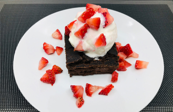 Brownie de Avena, Banano y Coco