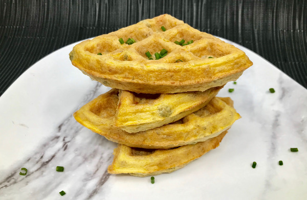 Waffles de Arroz Integral con Verduras