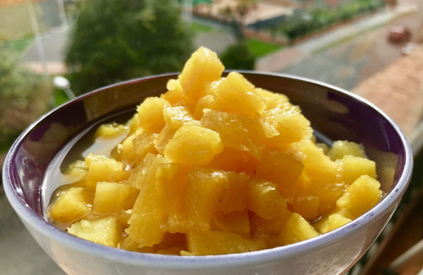 Piña en almíbar sin azúcar Receta fácil y sabrosa - RecetasFusion